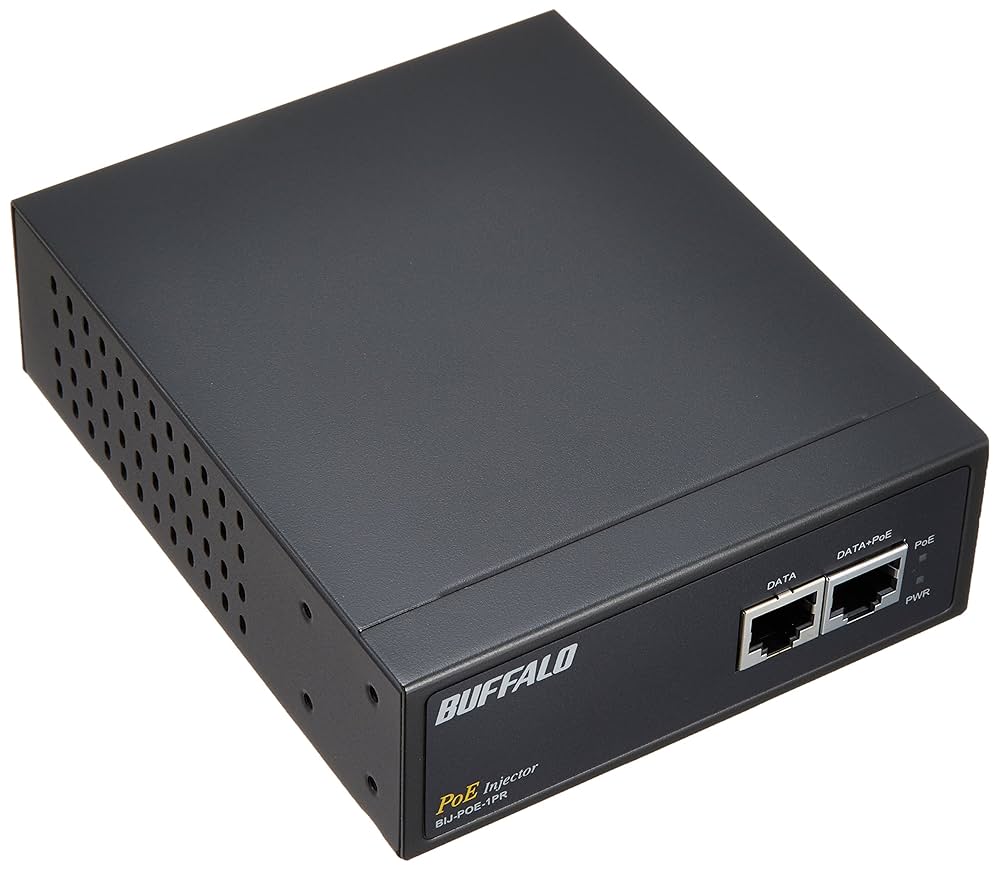 Amazon | BUFFALO IEEE802.3af PoEインジェクタ 1chタイプ BIJ